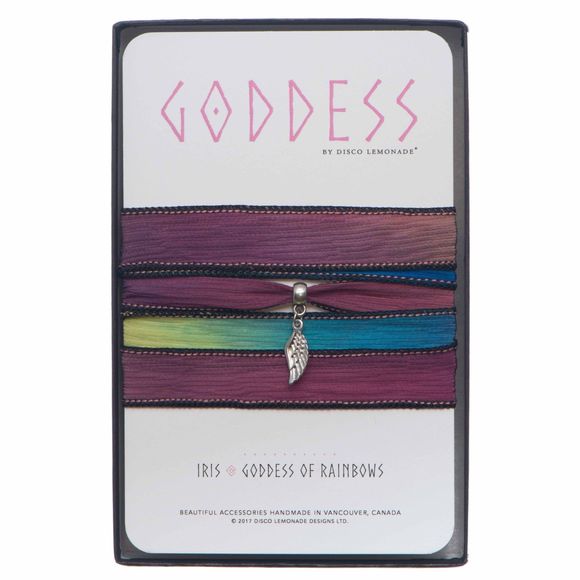 DISCO LEMONADE Iris Goddess of Rainbows, Wrap Bracelet, Choker, Anklet, DiscoLem - Picture 2 of 3